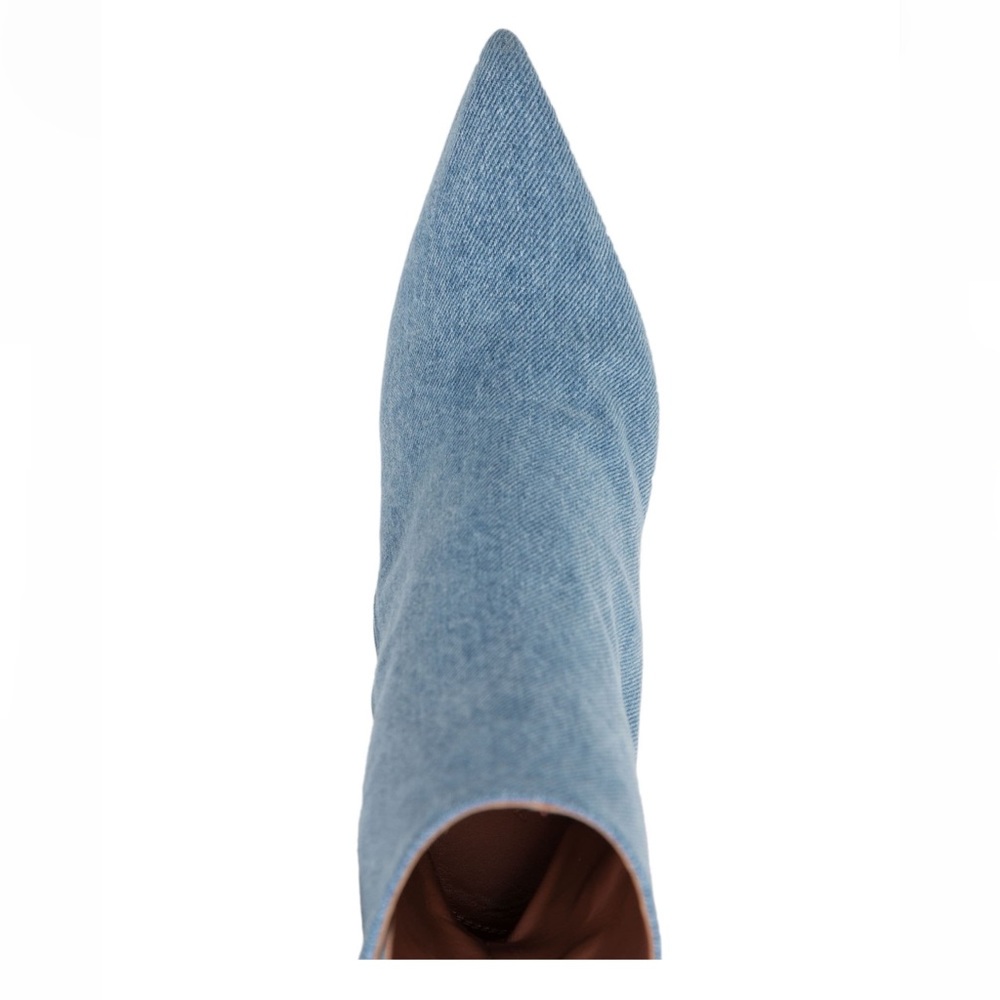 BNIB Amina Muaddi Giorgia Denim Ankle Boots 100mm Size 36 - NEGOTIABLE - Picture 4 of 4